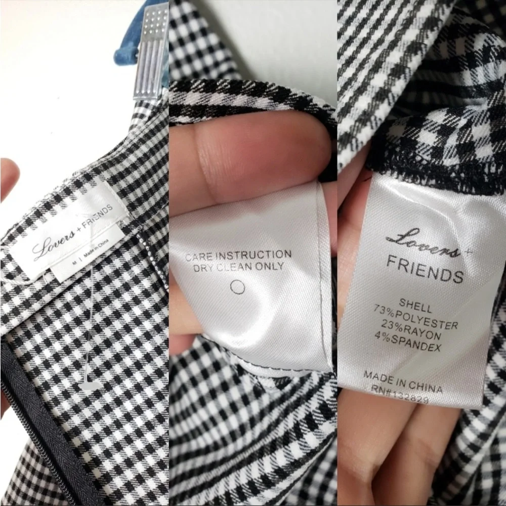 NEW Lovers + friends Gingham mini dress - Picture 9 of 9